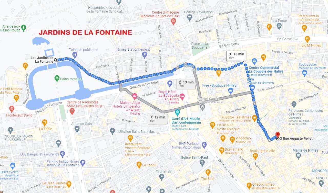 Superbe Appartement 95M2 Proche Arenes- Parking Offert Nîmes Zewnętrze zdjęcie